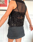 Top transparent vintage 80s Taille M