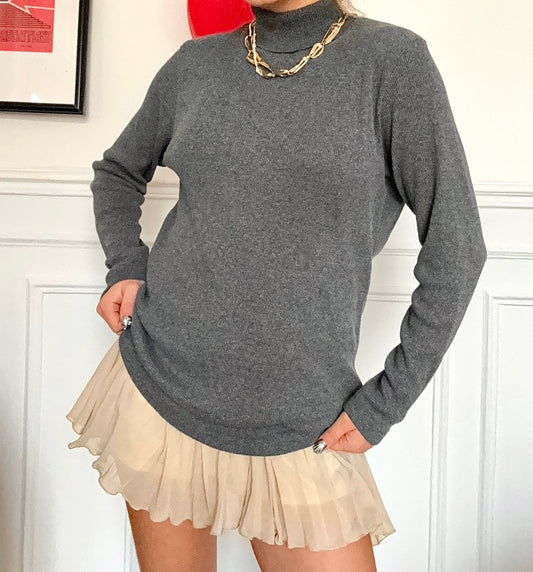 Pull col roulé vintage 80s Taille M