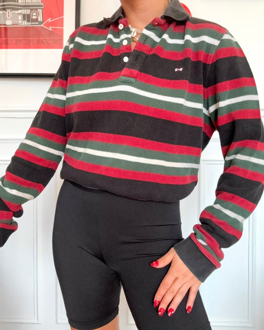 Pull à rayures vintage 80s Taille M