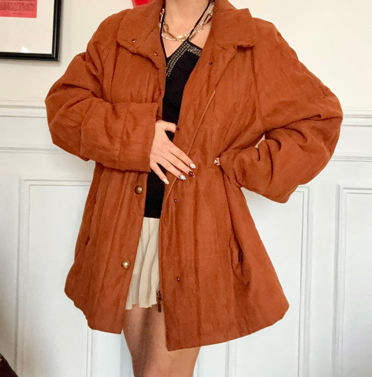 Veste oversize matelassée vintage 80s Taille M