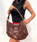 Vintage 80s leather handbag