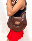 Vintage 80s leather handbag