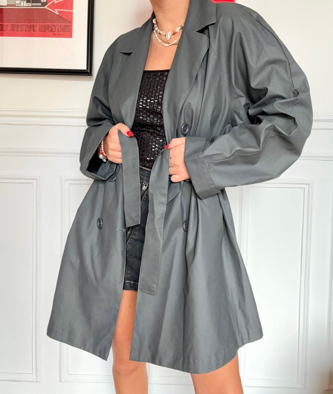 Trench oversize vintage 80s Taille M